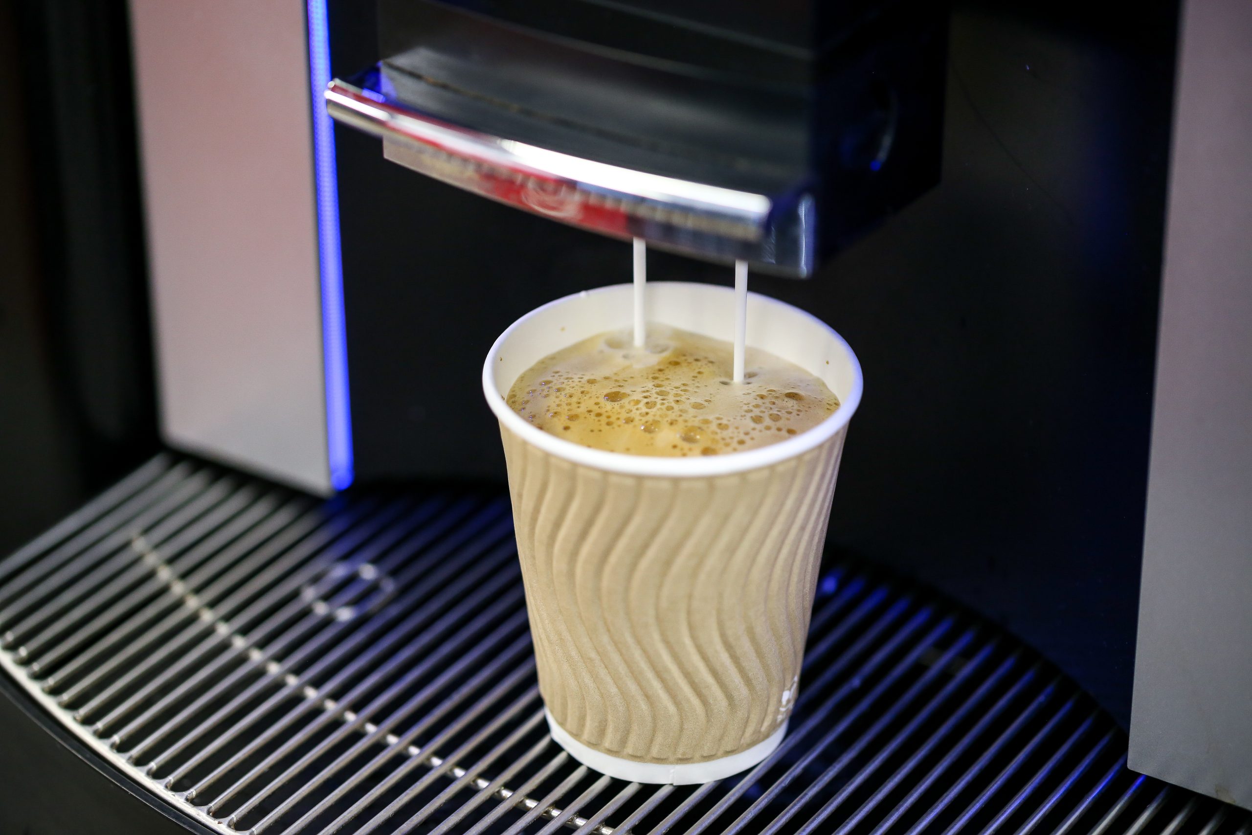 Photo coffee cup vending